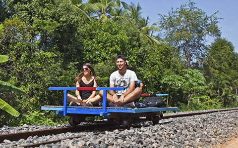 Ride the Traditional Bamboo Train